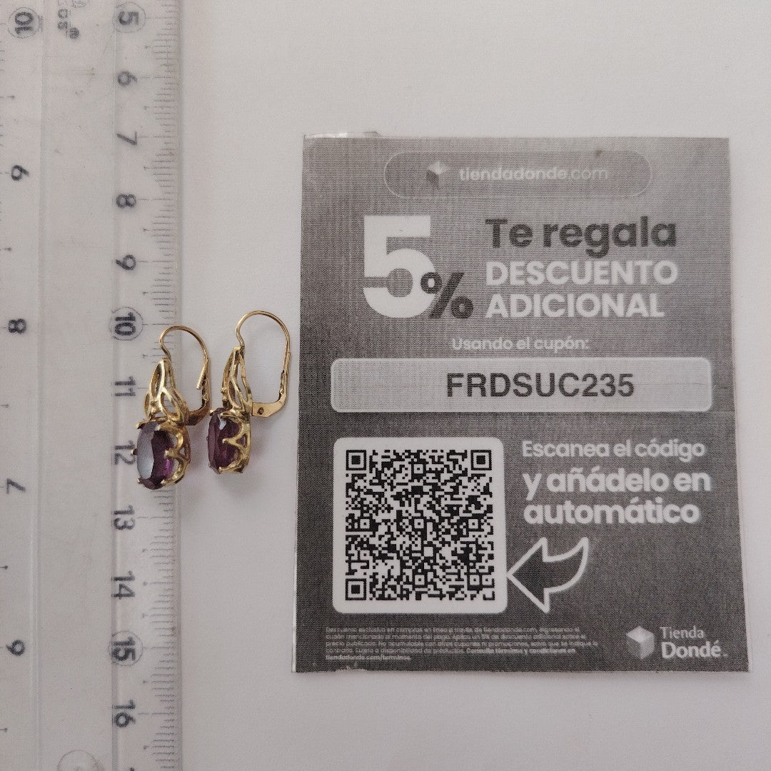 ARETES PAR ORO 10 K 3,50 GRMS (SEMINUEVO)