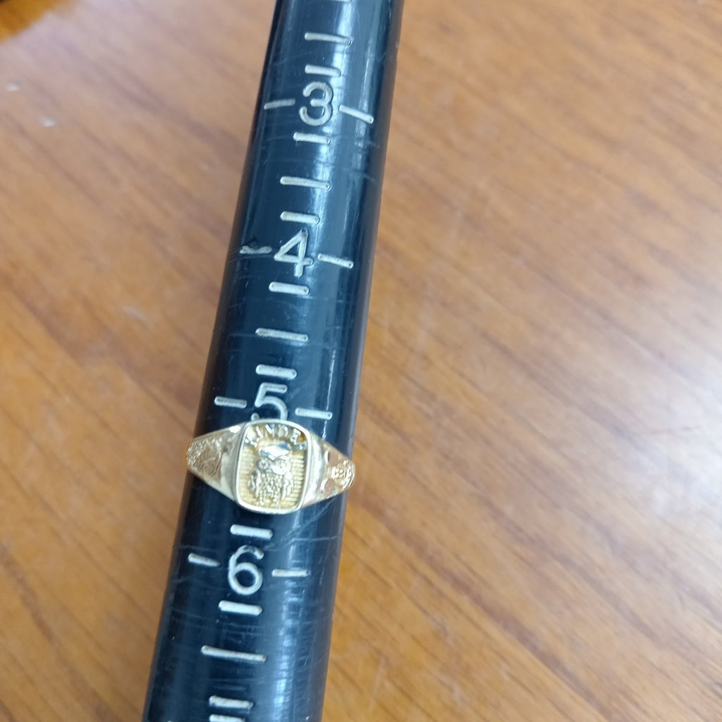 ANILLO DE GRADUACIÓN ORO 10 K 1.2 GRMS (SEMINUEVO)