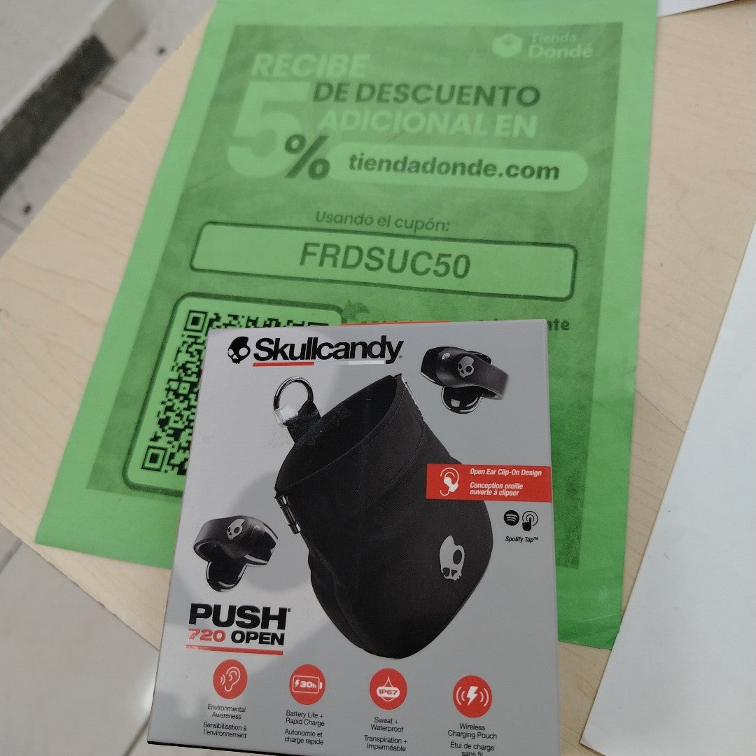 AUDIFONOS SKULLCANDY PUSH 720 OPEN INALAMBRICO OPEN EAR (SEMINUEVO)