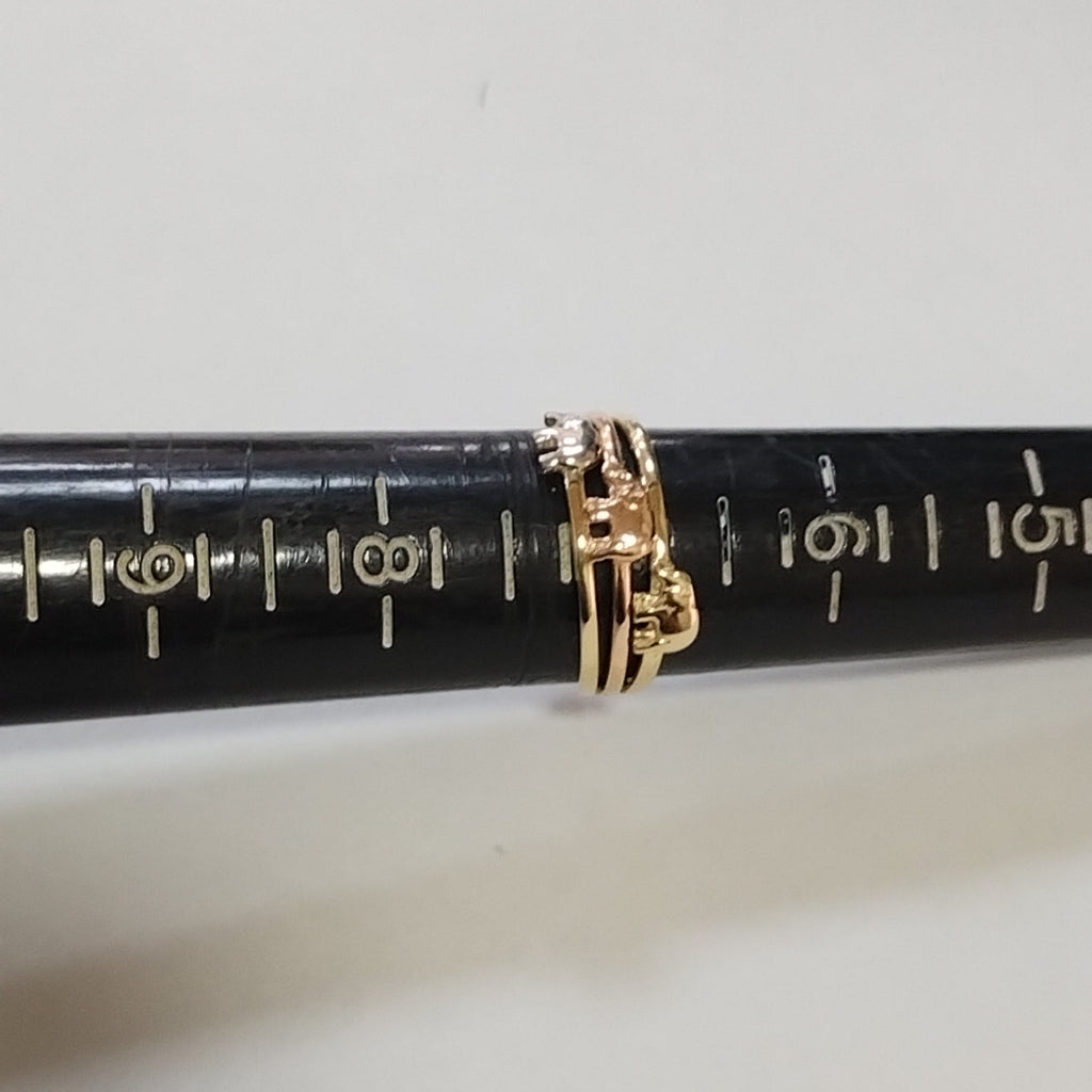 ANILLOS DAMA ORO 14K 2 (NUEVO)