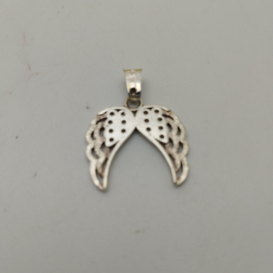 DIJE ALAS C/CIRCONIAS PLATA .925 2.4 GR (NUEVO)