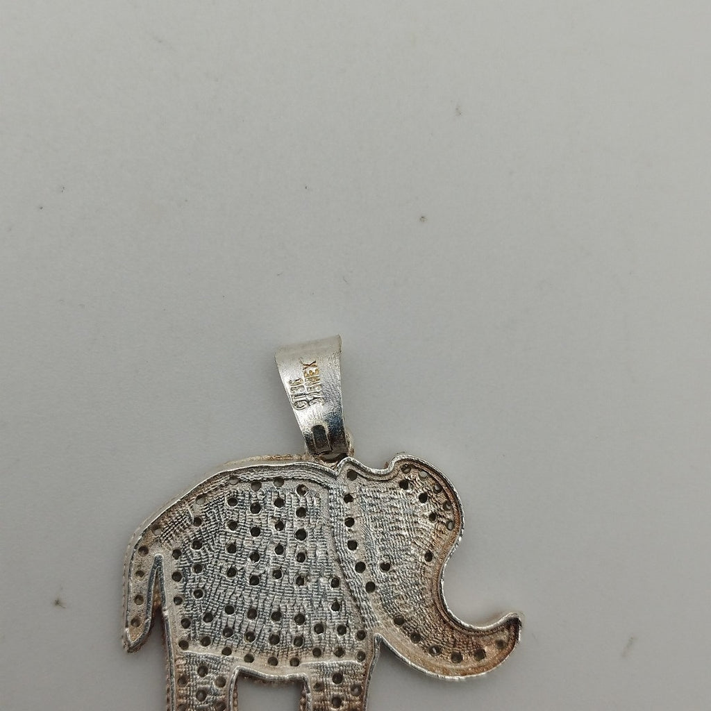 DIJE ELEFANTE C/CIRCONIAS PLATA .925 5.2 GR (NUEVO)