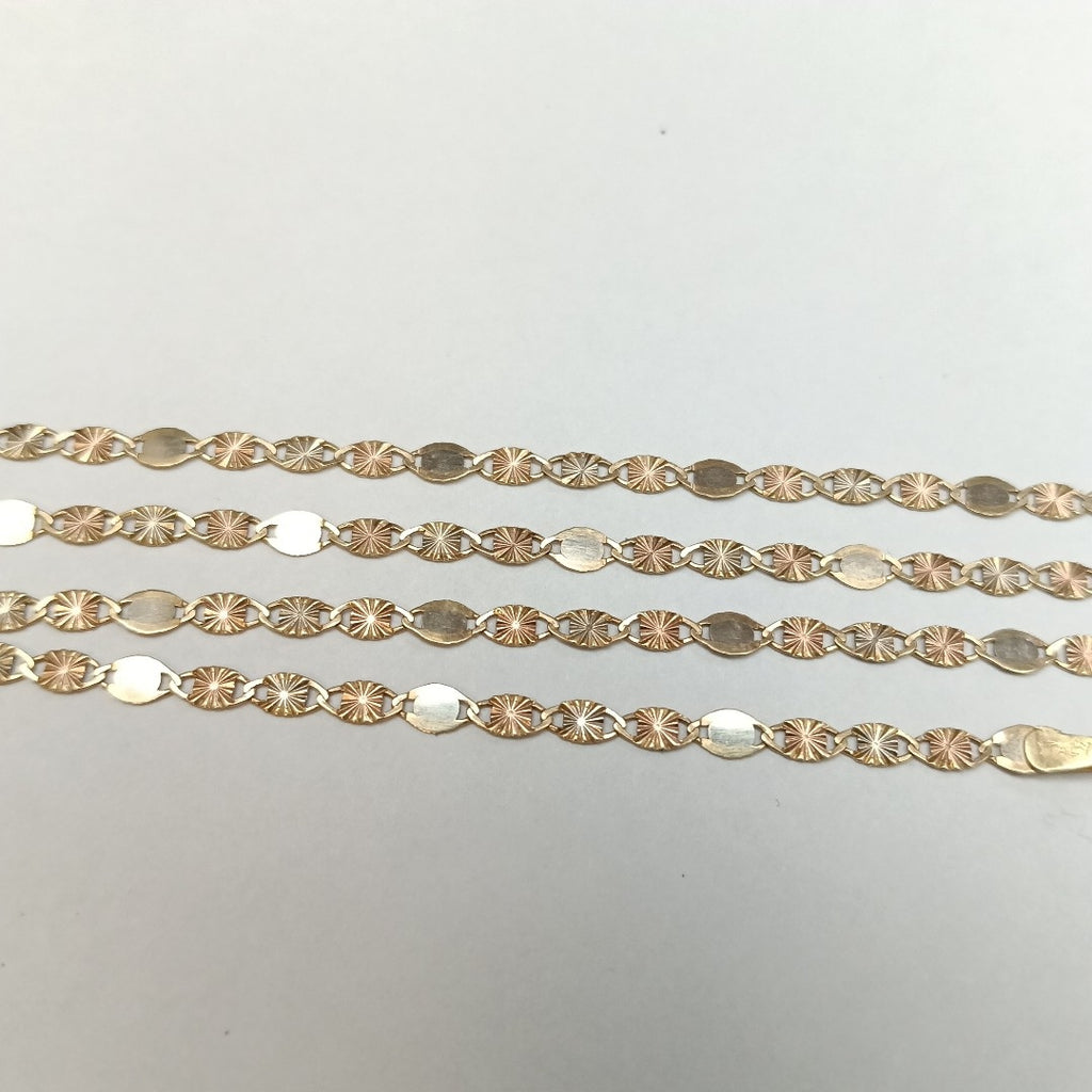 CADENA ORO COMBINADO 14 K 2,80 GRMS (SEMINUEVO)