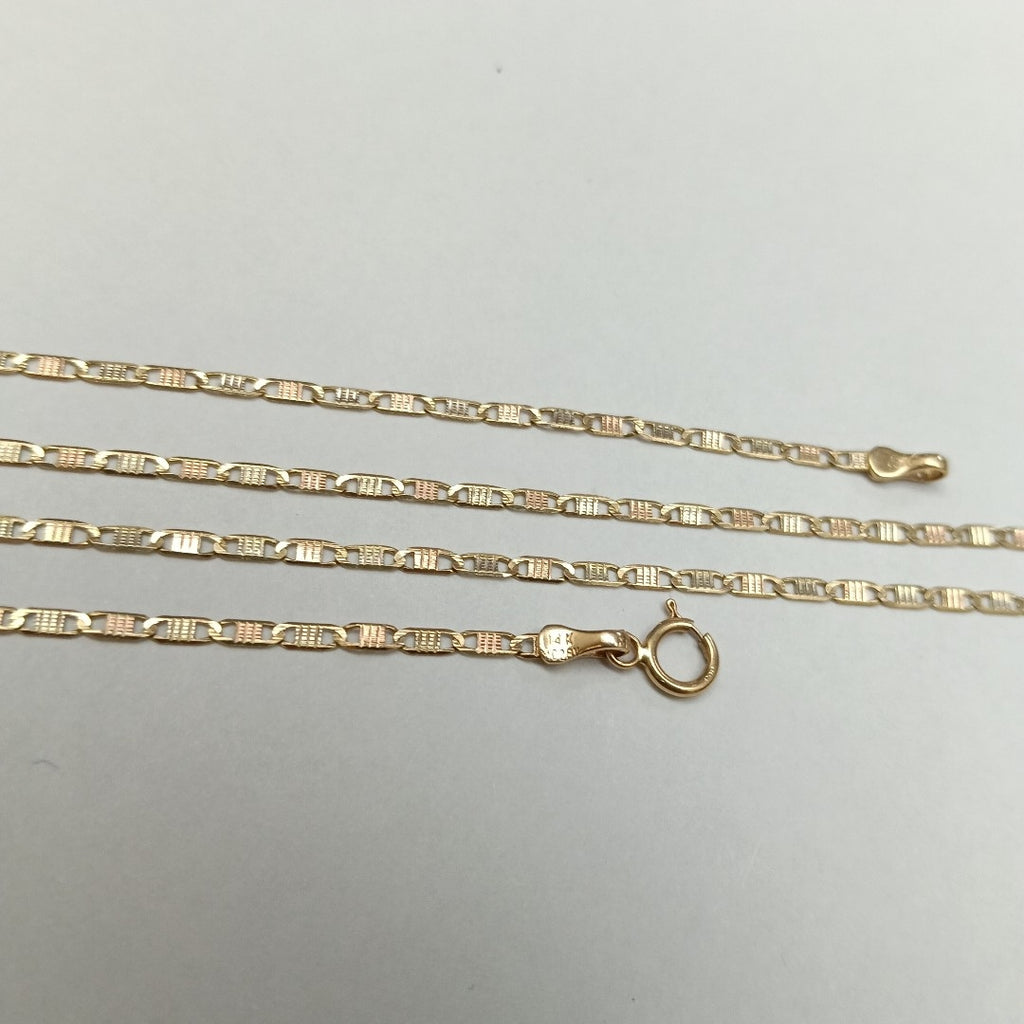 CADENA ORO COMBINADO 14 K 2,40 GRMS (SEMINUEVO)