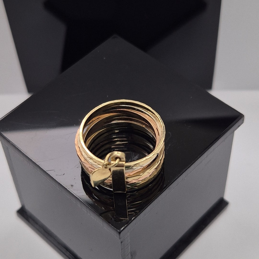SEMANARIO DE ARGOLLAS ORO 14 K 5.1 GRMS (SEMINUEVO)