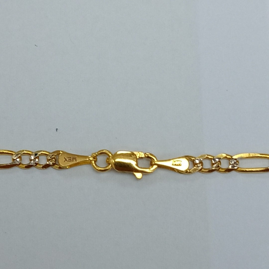CADENAS 3X1 DIAMANTADA ORO 14K 55 CM 8.5 GR (NUEVO)