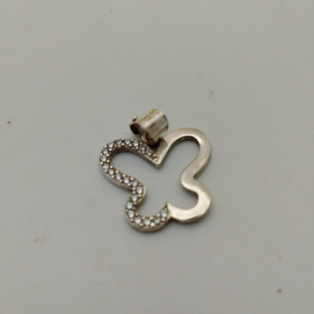 DIJE MARIPOSA C/CIRCONIAS PLATA .925 2.3 GR (NUEVO)