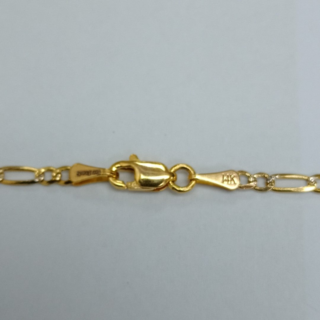CADENAS TEJIDO 3X1 ORO 14K 55 CM 4.9 GR (NUEVO)