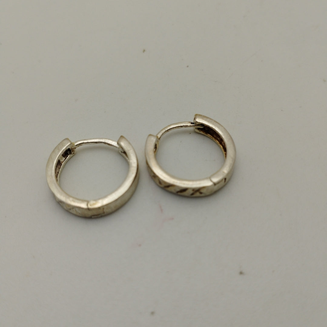 ARRACADAS LABRADAS PLATA .925 3.2 GR (NUEVO)
