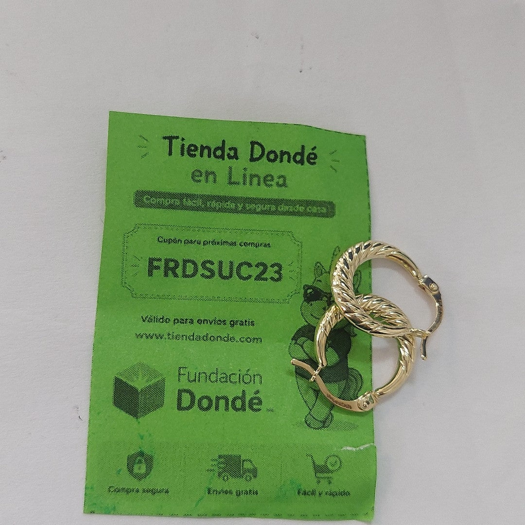 ARRACADAS ORO 14K 1.1 (NUEVO)