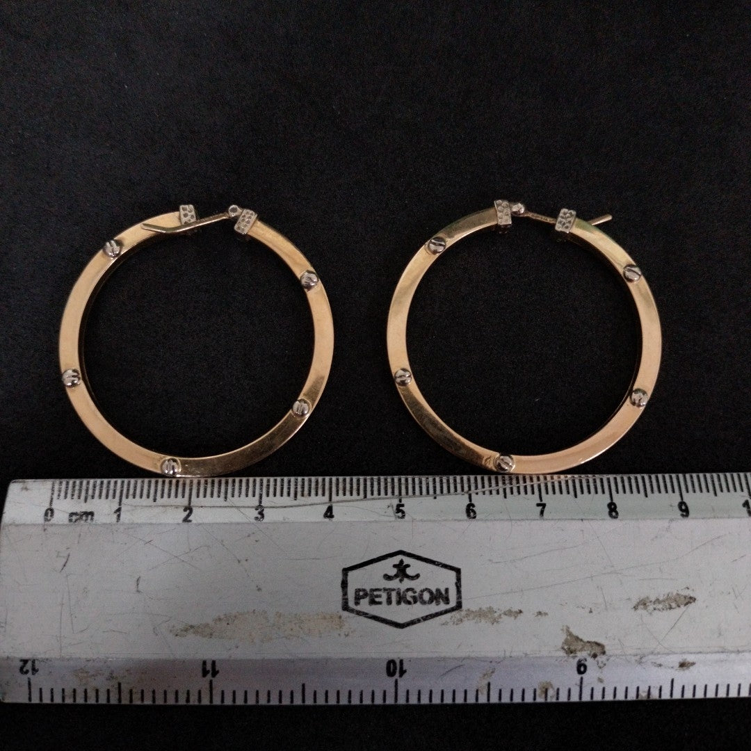 ARRACADAS PAR ORO 14 K 6.3 GRMS (SEMINUEVO)