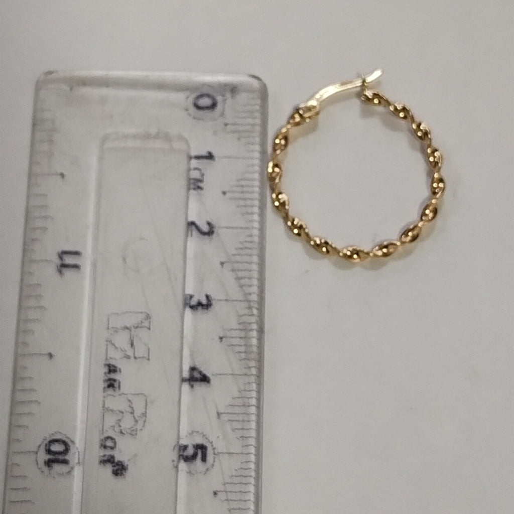 ARRACADAS ORO 14K 1.5 (NUEVO)