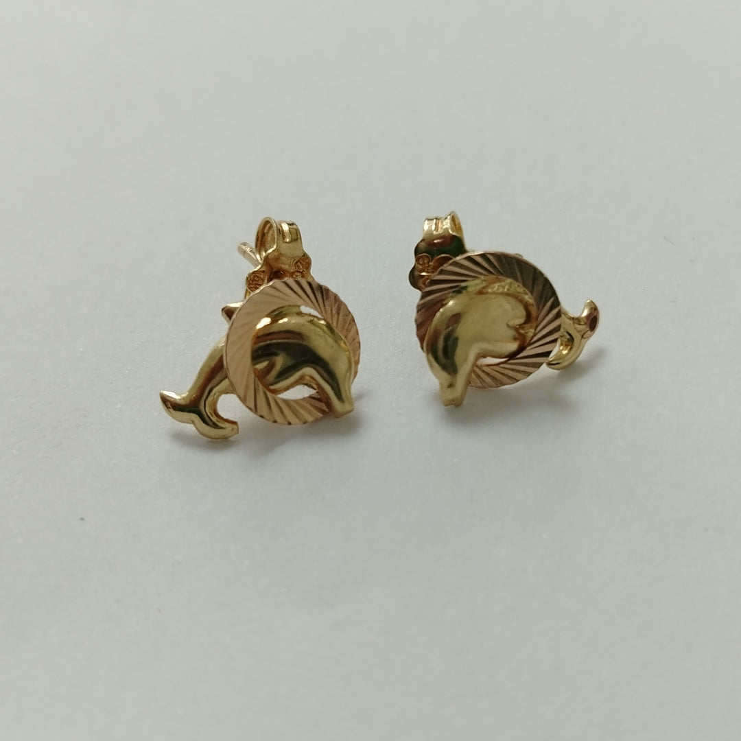 BROQUELES PAR ORO 14 K 1,20 GRMS (SEMINUEVO)