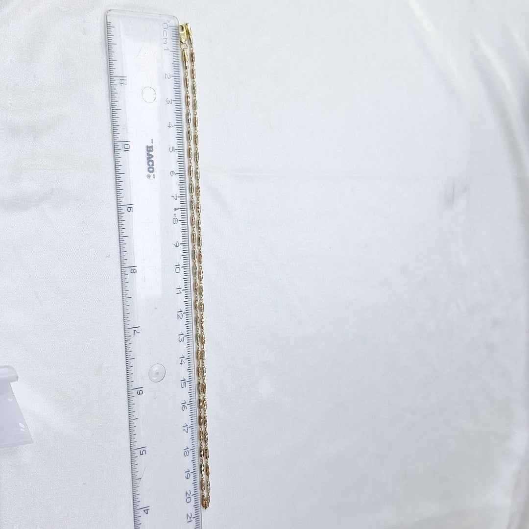 CADENA ORO COMBINADO 14 K 6,00 GRMS (SEMINUEVO)