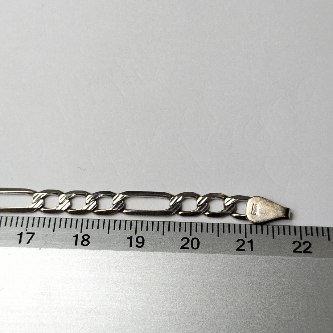 PULSERA ORO BLANCO 14 K 5.9 GRMS (SEMINUEVO)