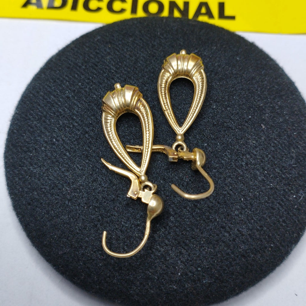 ARRACADAS PAR ORO 14 K 3.7 GRMS (SEMINUEVO)