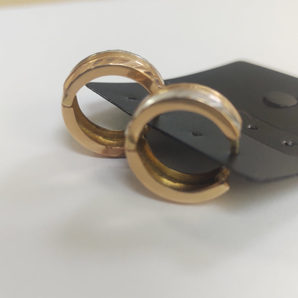ARRACADAS PAR ORO COMBINADO 14 K 3,10 GRMS (SEMINUEVO)