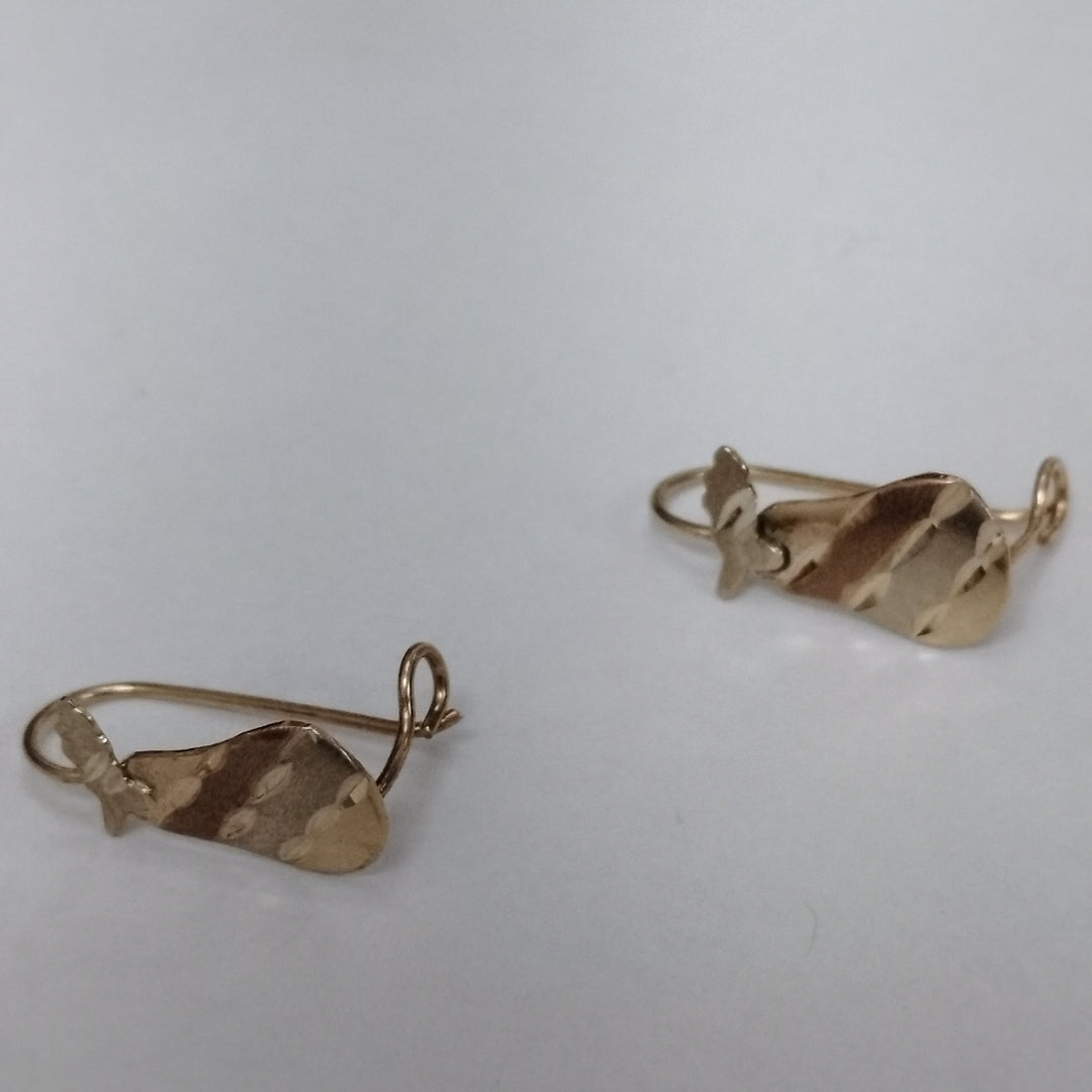 ARETES PAR ORO 10 K 0.8 GRMS (SEMINUEVO)