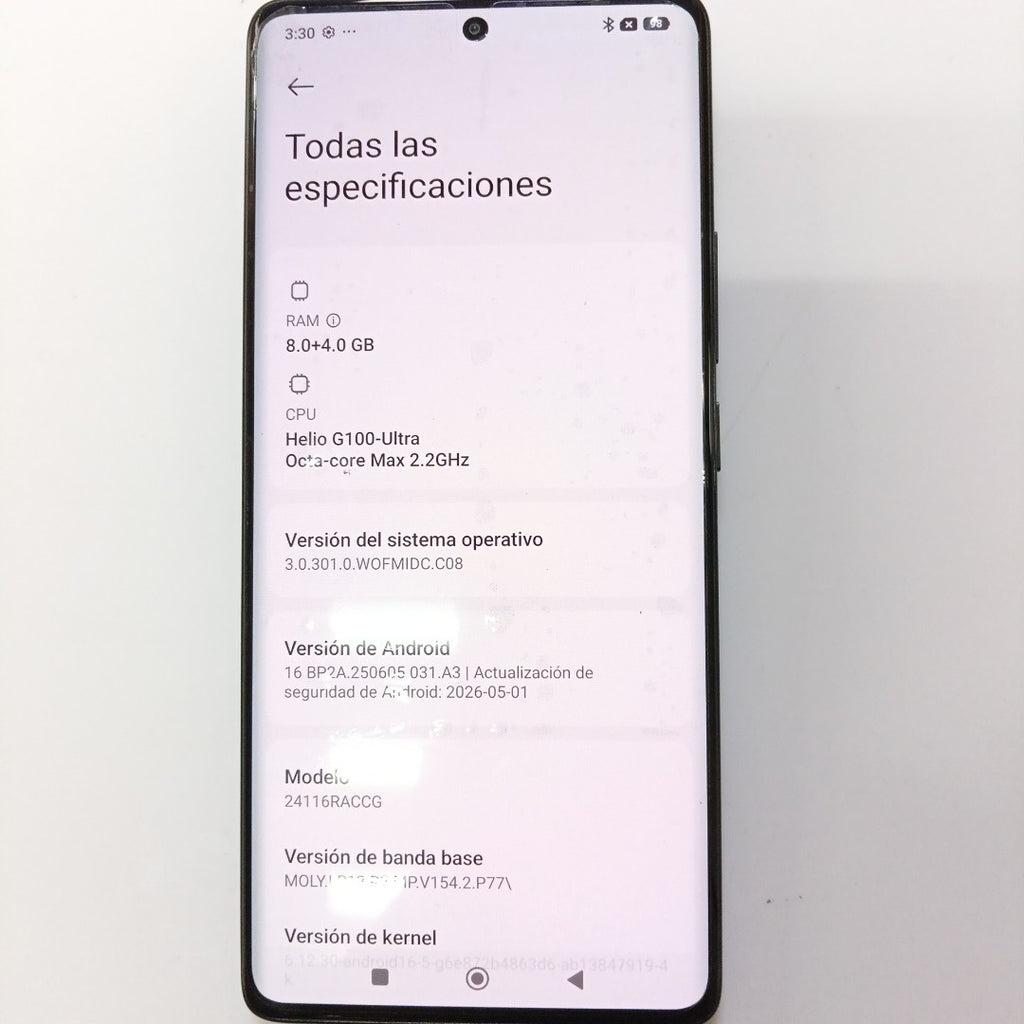 CELULAR XIAOMI REDMI NOTE 14 PRO 24116RACCG (2024) 256 GB 8 GB RAM (SEMINUEVO)