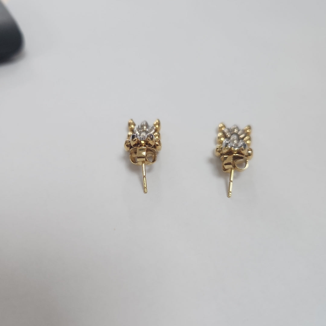 BROQUELES PAR ORO 18 K 5,70 GRMS (SEMINUEVO)