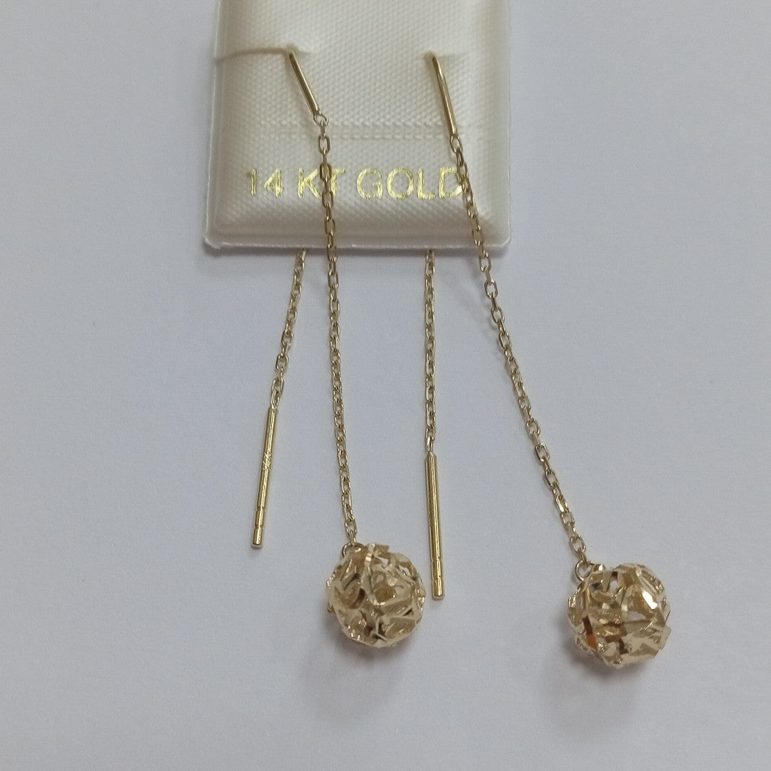 BROQUELES ORO 14K 1.7 (NUEVO)