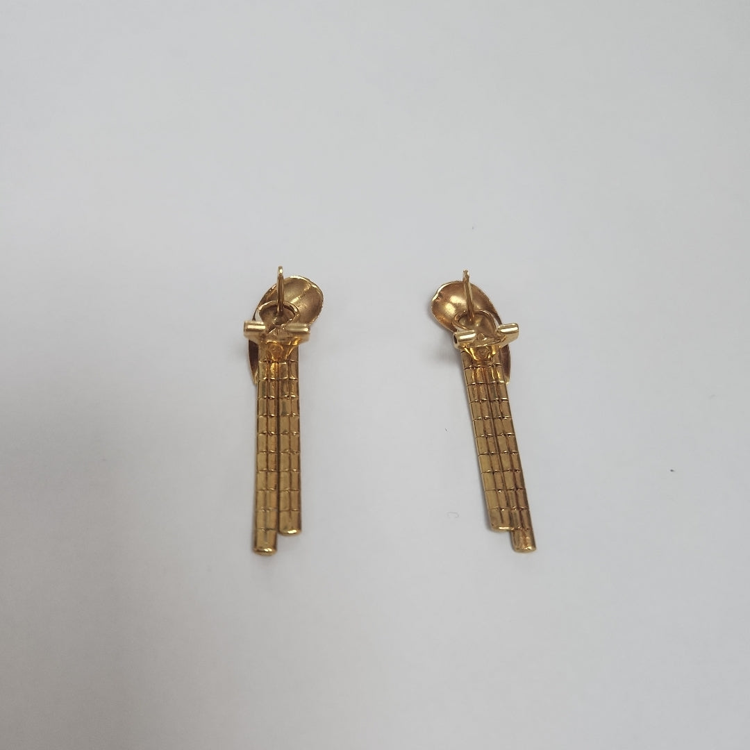 ARETES PAR ORO 18 K 7,30 GRMS (SEMINUEVO)