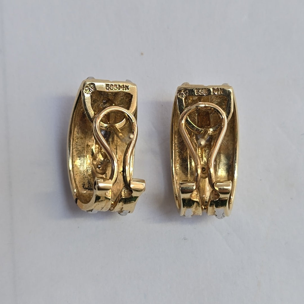 ARETES PAR ORO 14 K 7,10 GRMS (SEMINUEVO)