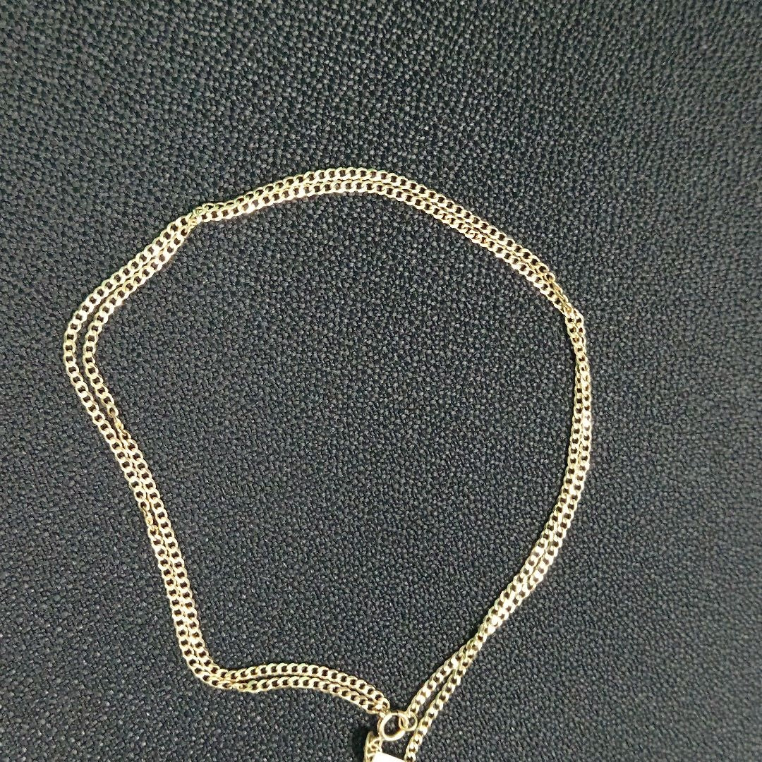 CADENAS TEJIDO BARBADA ORO 10K 55 CM 3.8 GR (NUEVO)