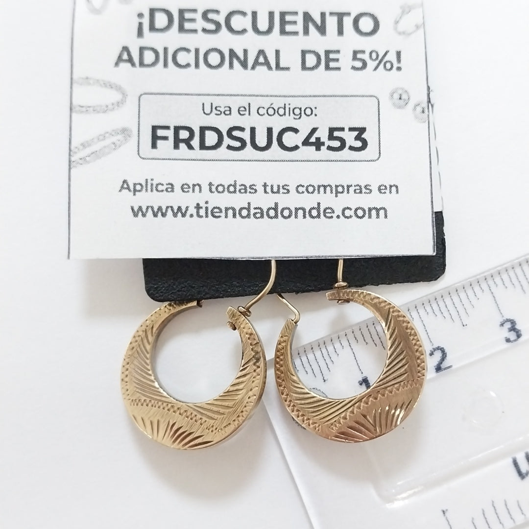 ARETES PAR ORO 8 K 2,30 GRMS (SEMINUEVO)