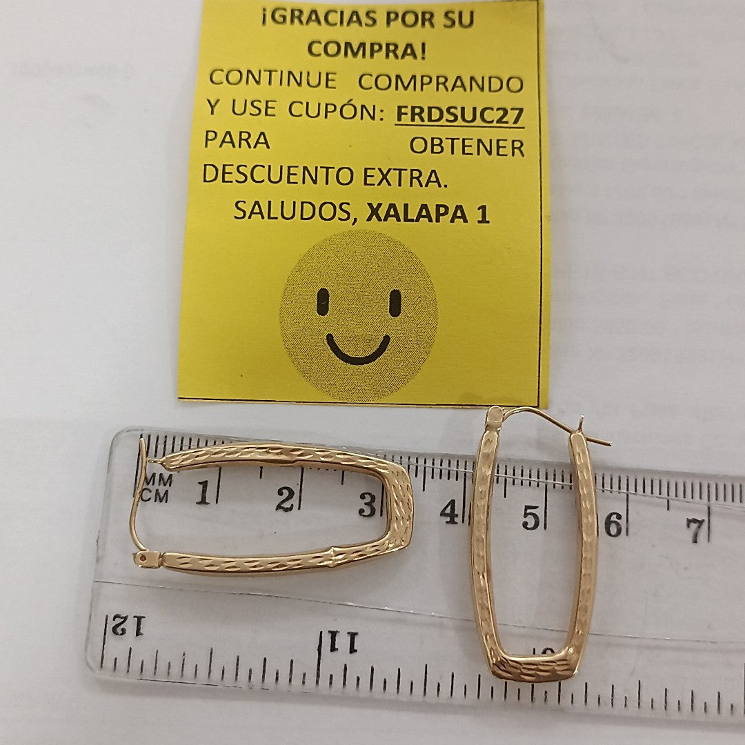 ARRACADAS PAR ORO 14 K 2,00 GRMS (SEMINUEVO)