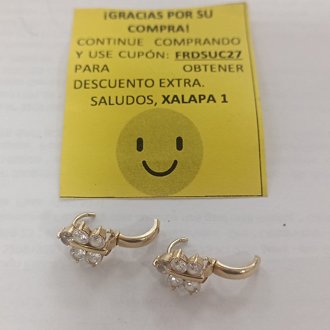 ARETES PAR ORO 10 K 3,00 GRMS (SEMINUEVO)