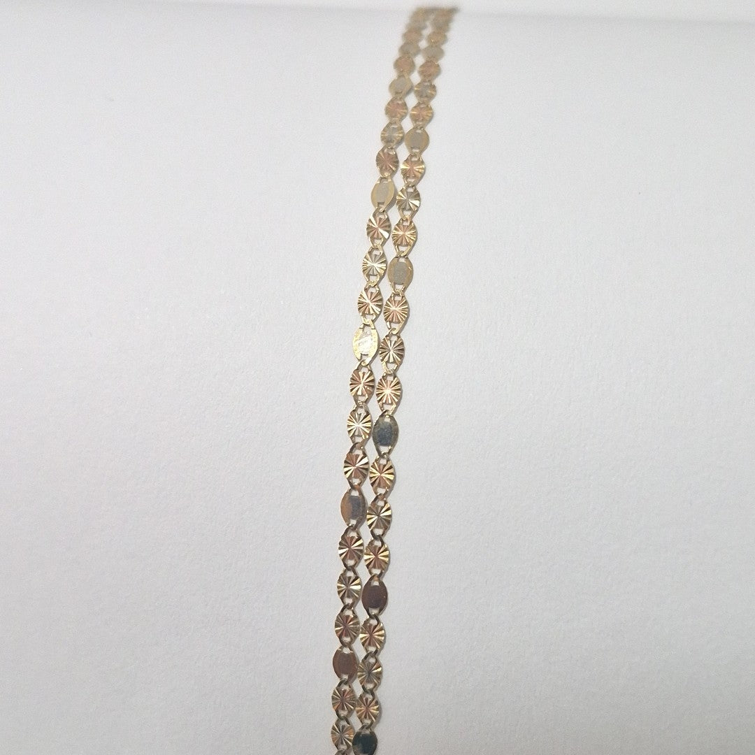 CADENA ORO, ORO COMBINADO 14 K 1.7 GRMS (SEMINUEVO)