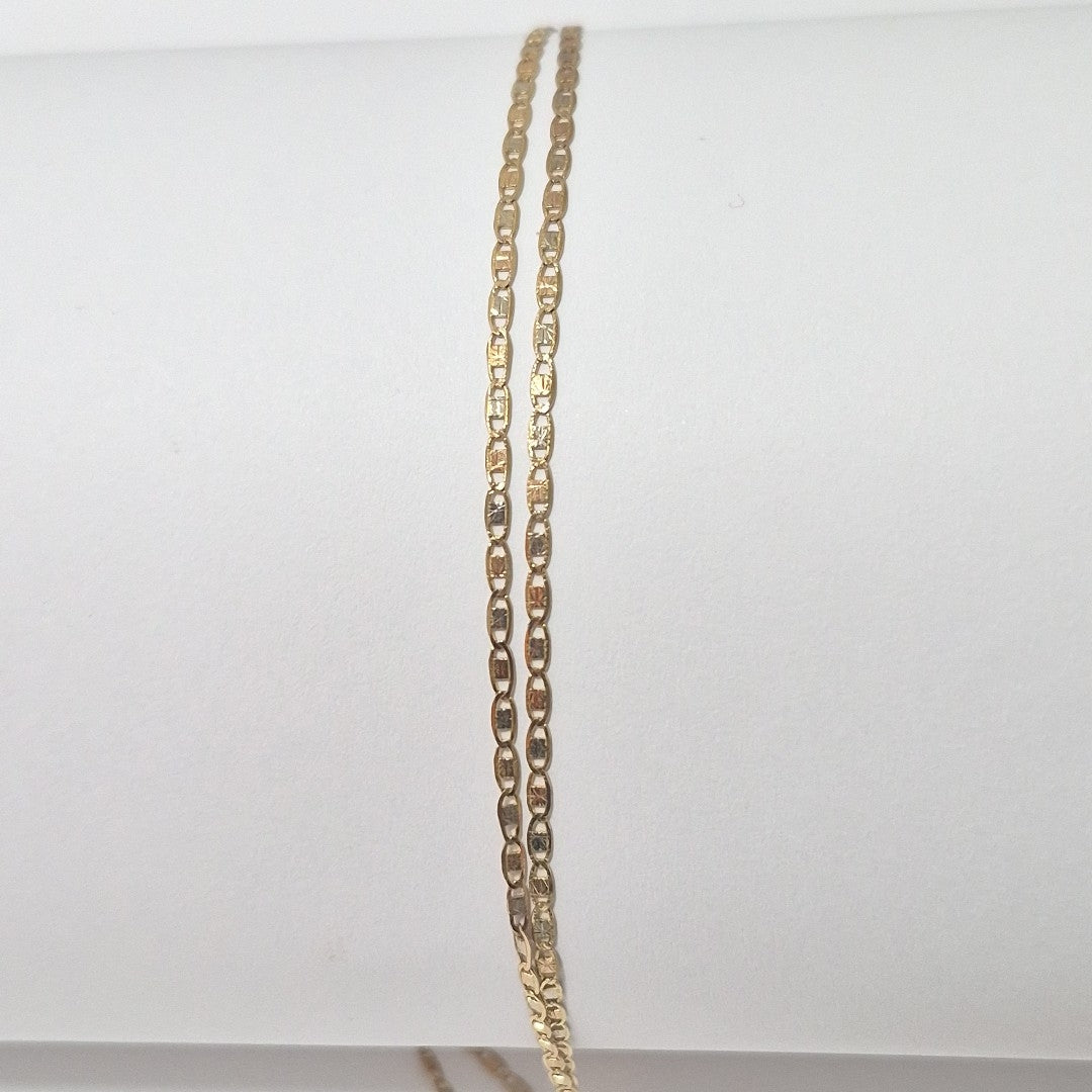 CADENA ORO, ORO COMBINADO 10 K 2.2 GRMS (SEMINUEVO)