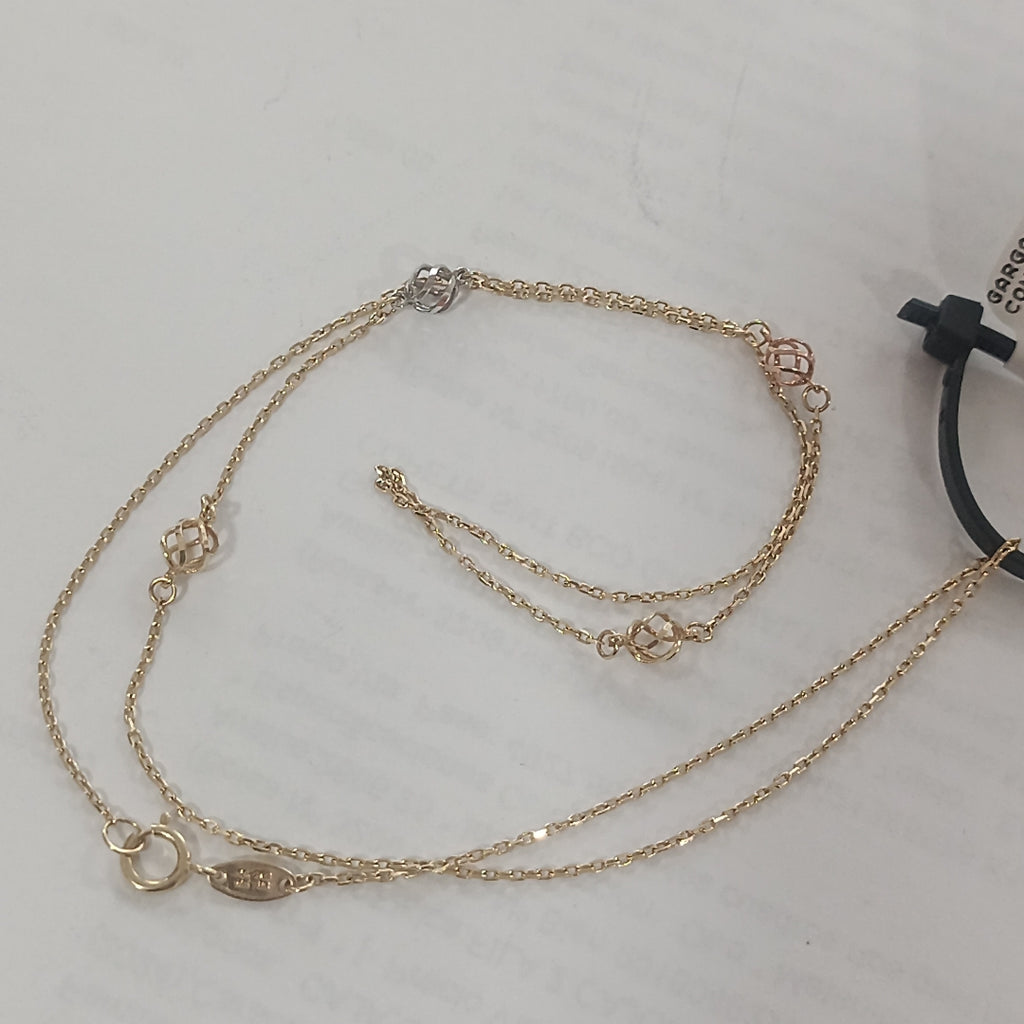 GARGANTILLA ORO,ORO COMBINADO 14 K 1,80 GRMS (SEMINUEVO)