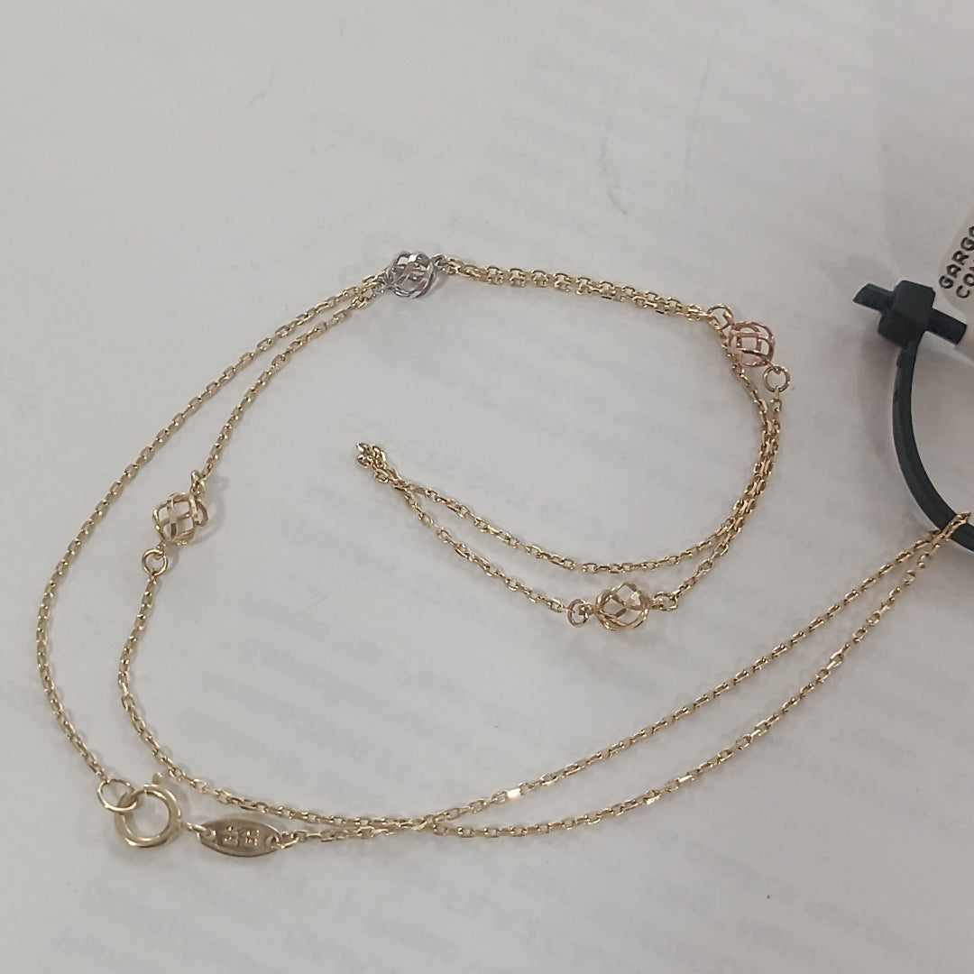 GARGANTILLA ORO,ORO COMBINADO 14 K 1,80 GRMS (SEMINUEVO)