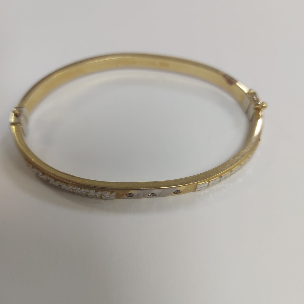 PULSERA RIGIDA ORO 14 K 9,30 GRMS (SEMINUEVO)