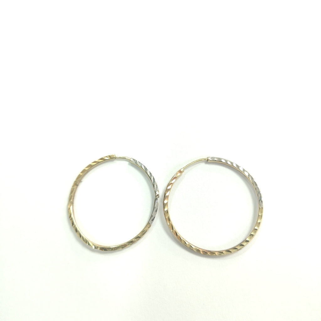 ARRACADAS PAR ORO,ORO COMBINADO 14 K 1,00 GRMS (SEMINUEVO)