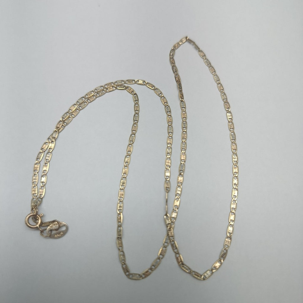 CADENA ORO COMBINADO 10 K 1,40 GRMS (SEMINUEVO)