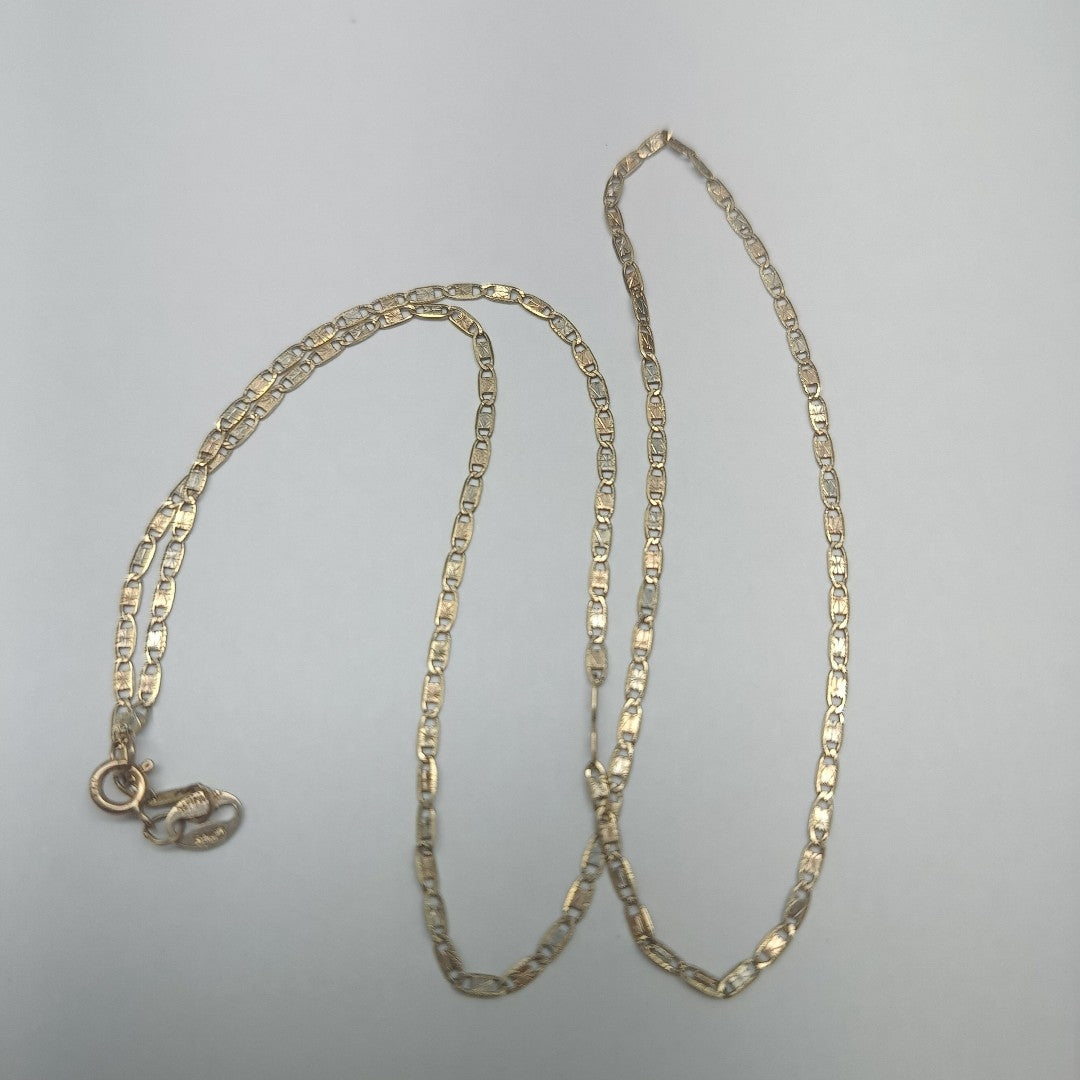 CADENA ORO COMBINADO 10 K 1,40 GRMS (SEMINUEVO)