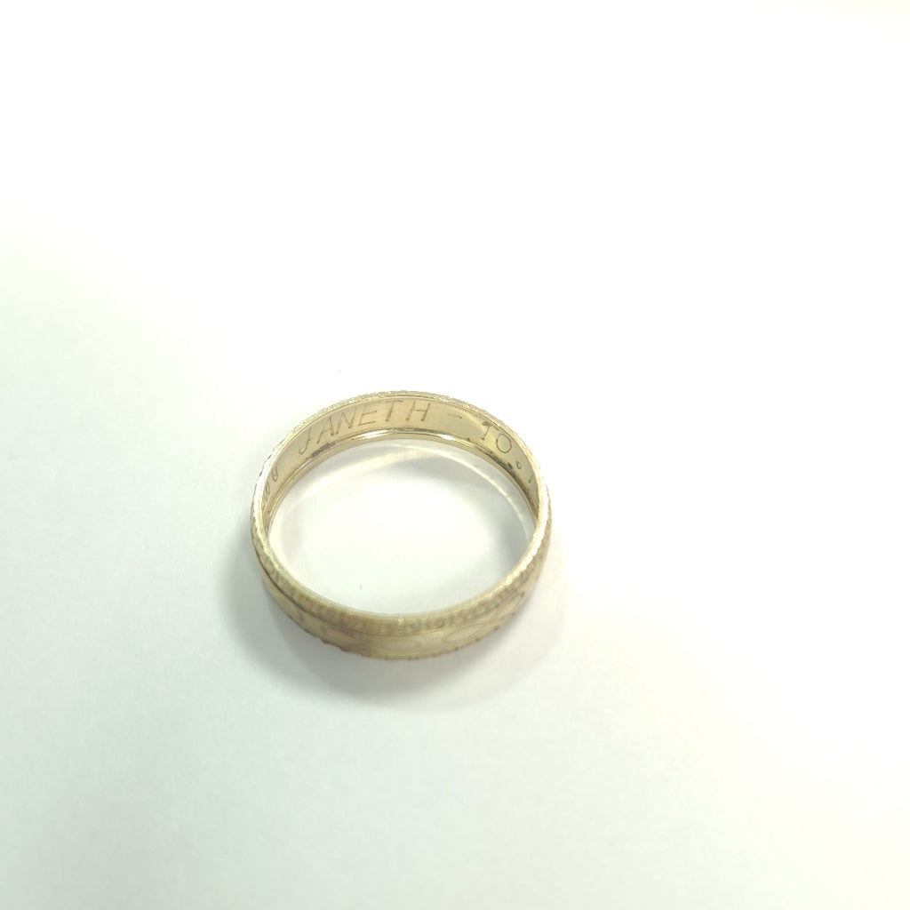 ARGOLLA ORO 10 K 1.5 GRMS (SEMINUEVO)
