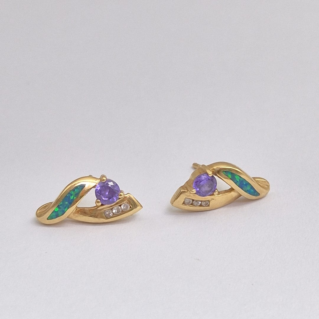 BROQUELES PAR ORO 14 K 2.5 GRMS (SEMINUEVO)