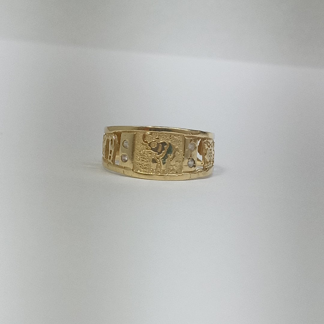 ARGOLLA DE LA SUERTE ORO 14 K 2,90 GRMS (SEMINUEVO)