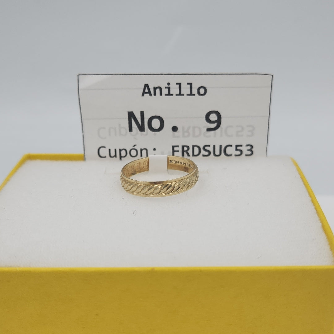ARGOLLA ORO 14 K 1.4 GRMS (SEMINUEVO)