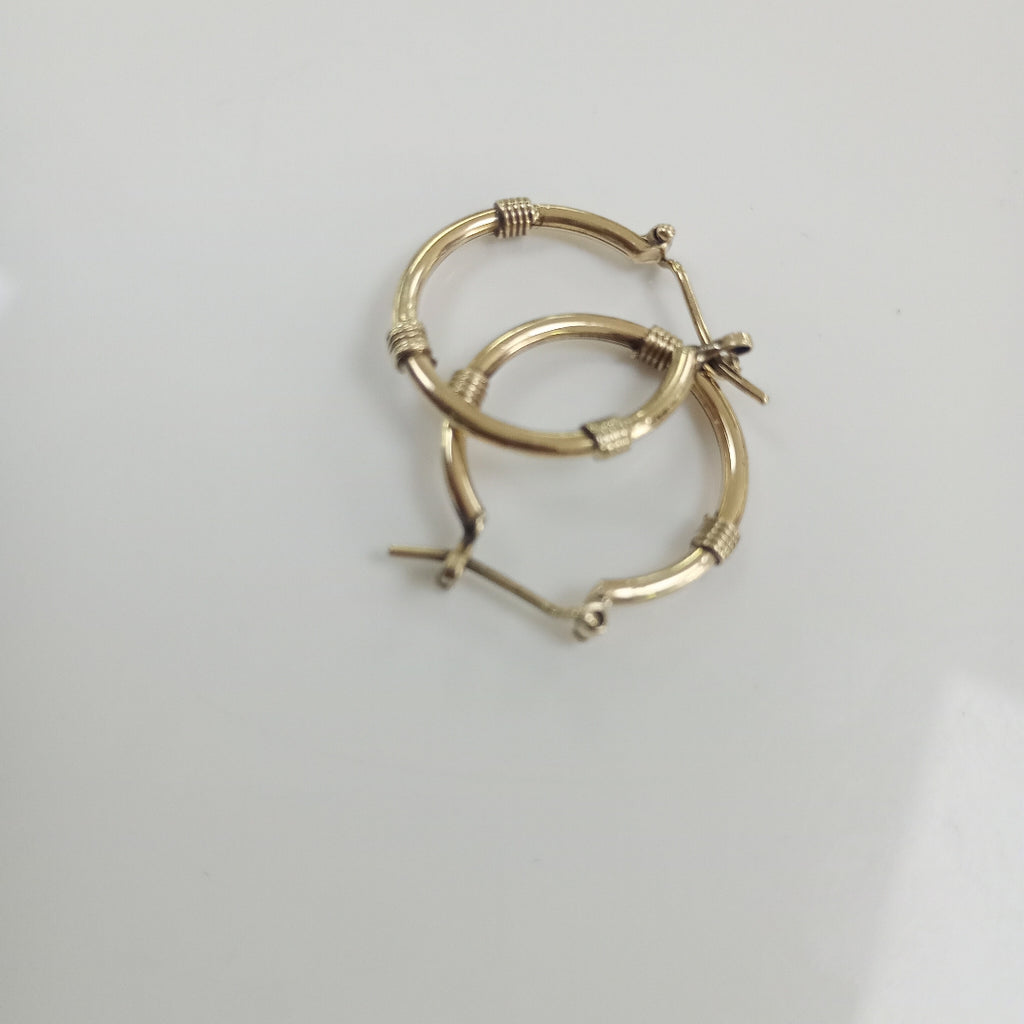 ARRACADAS PAR ORO 14 K 2.2 GRMS (SEMINUEVO)
