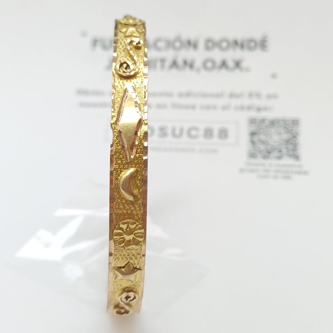 PULSERA RIGIDA ORO 10 K 8,00 GRMS (SEMINUEVO)