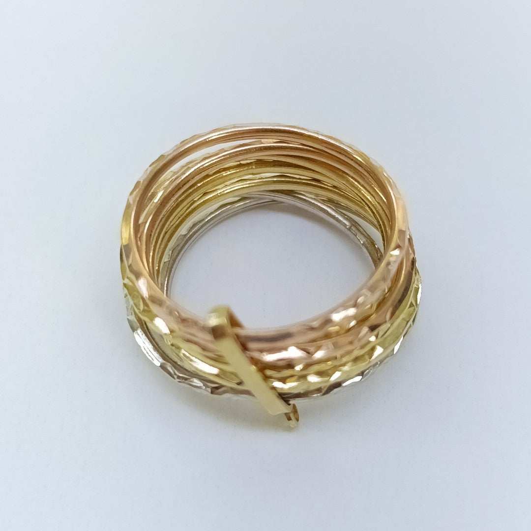 ANILLITO ORO COMBINADO 14 K 3.7 GRMS (SEMINUEVO)