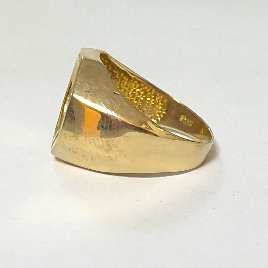 ANILLO ORO COMBINADO 10 K 5,90 GRMS (SEMINUEVO)