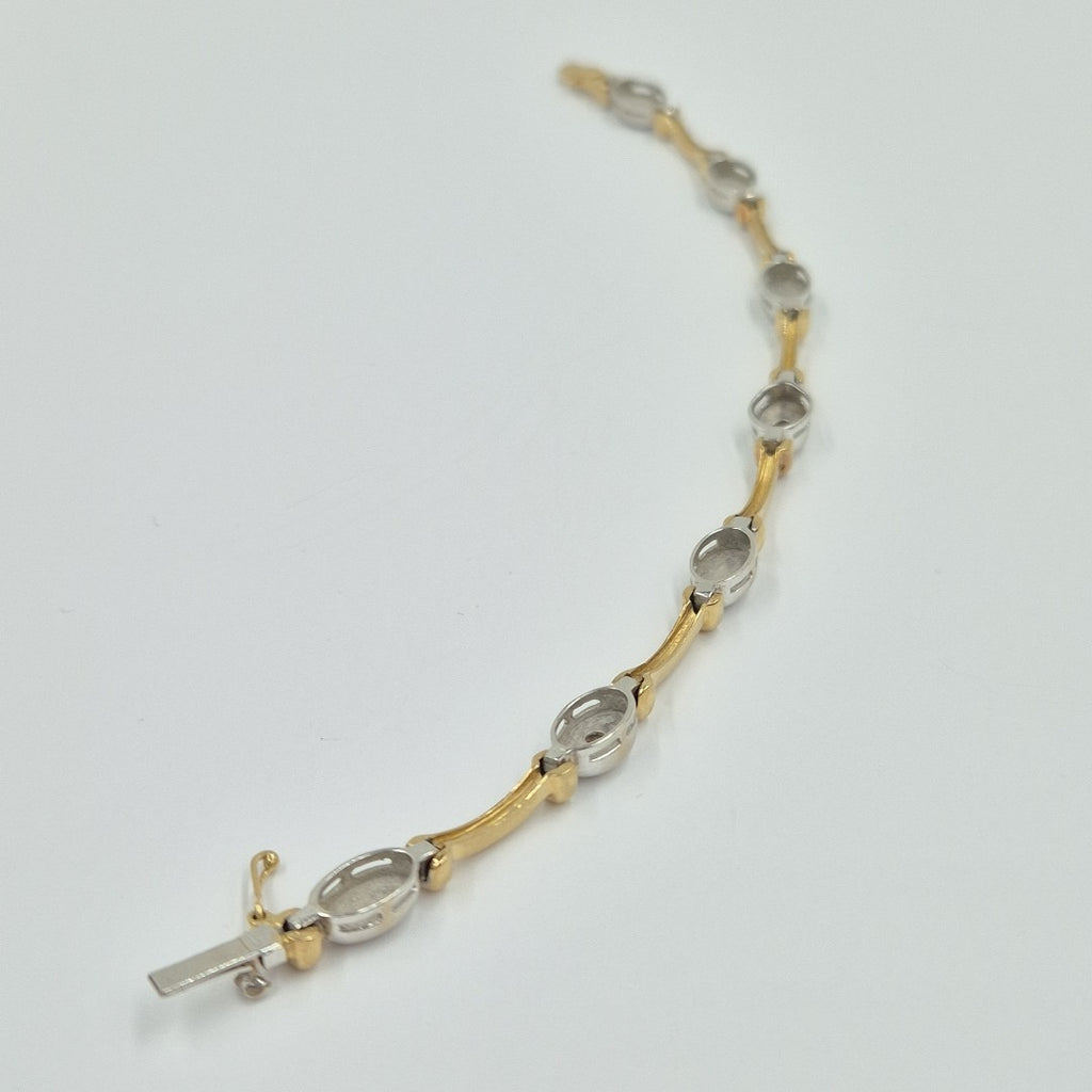 PULSERA ORO,ORO BLANCO 14 K 14,00 GRMS (SEMINUEVO)