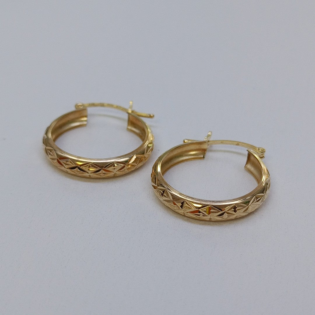 ARRACADAS PAR ORO 10 K 1.7 GRMS (SEMINUEVO)