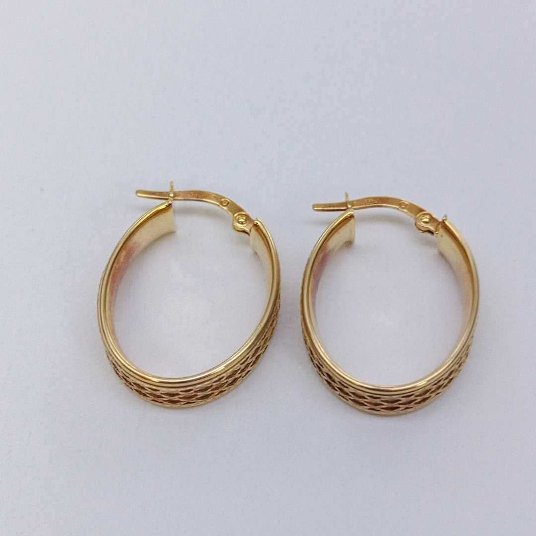 ARRACADAS PAR ORO 14 K 3,00 GRMS (SEMINUEVO)